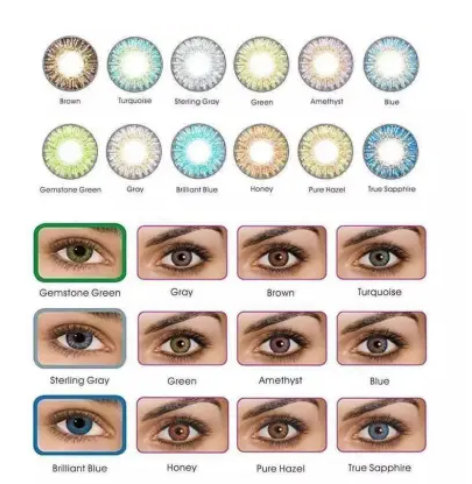 Eye Lens Event 3 Tone Contact Lenses For Girls Grey with free kit