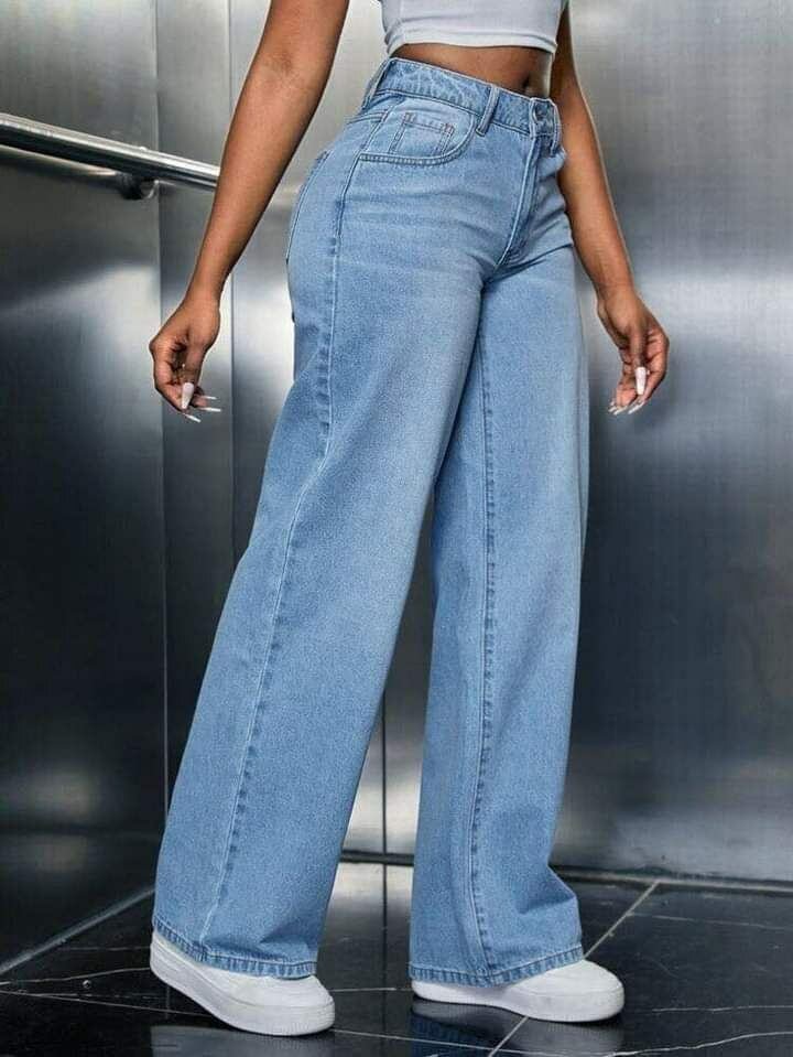 Wide leg jeans