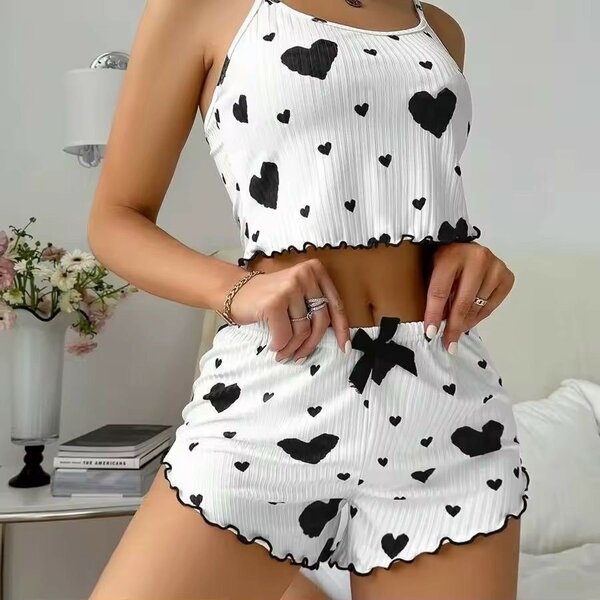 Ensemble Pyjama Femme Coeur