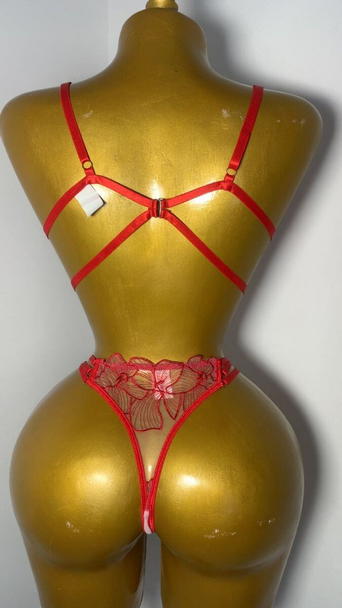 Ensemble Lingerie Rouge Dentelle