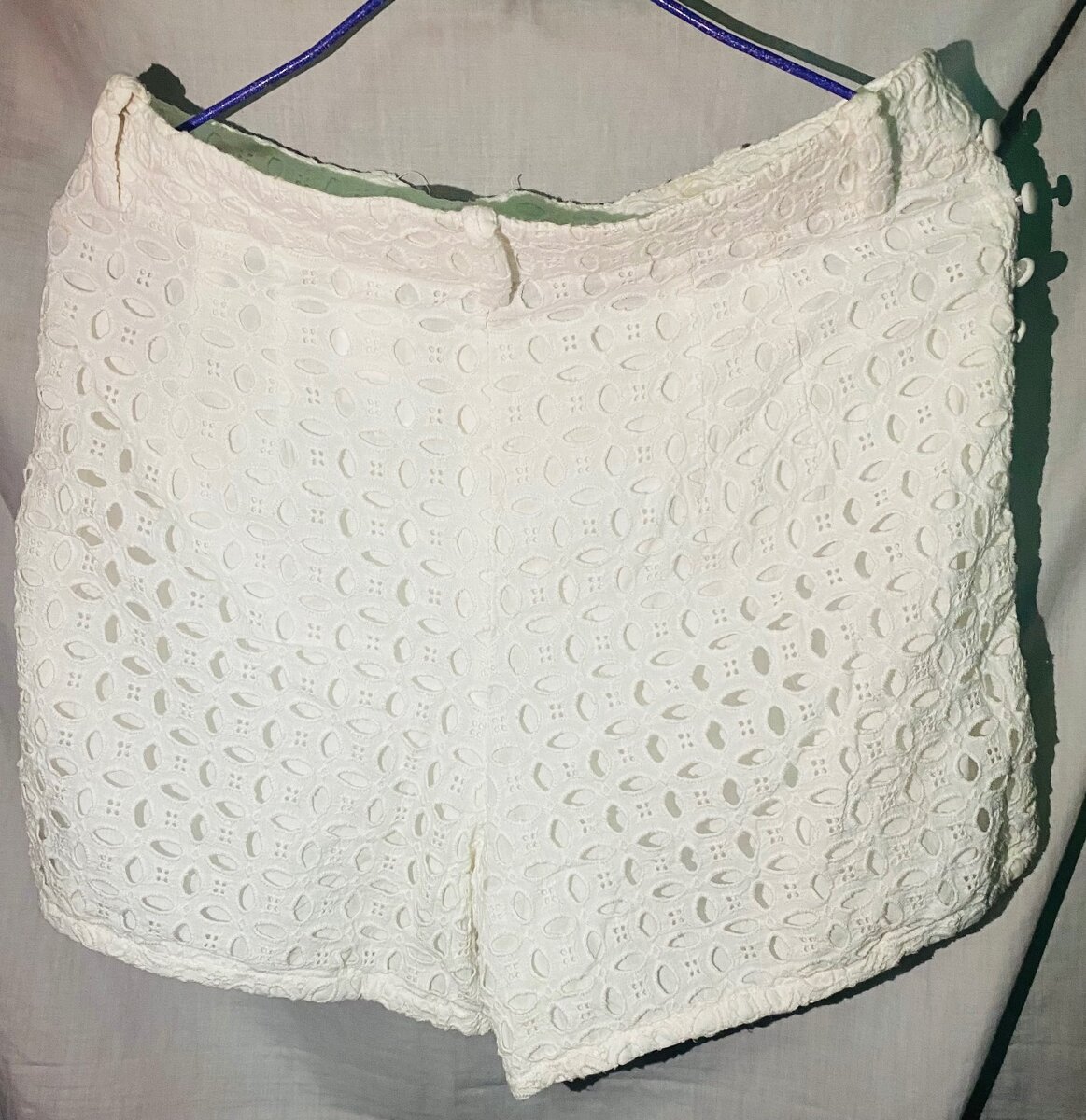 Short en dentelle blanc