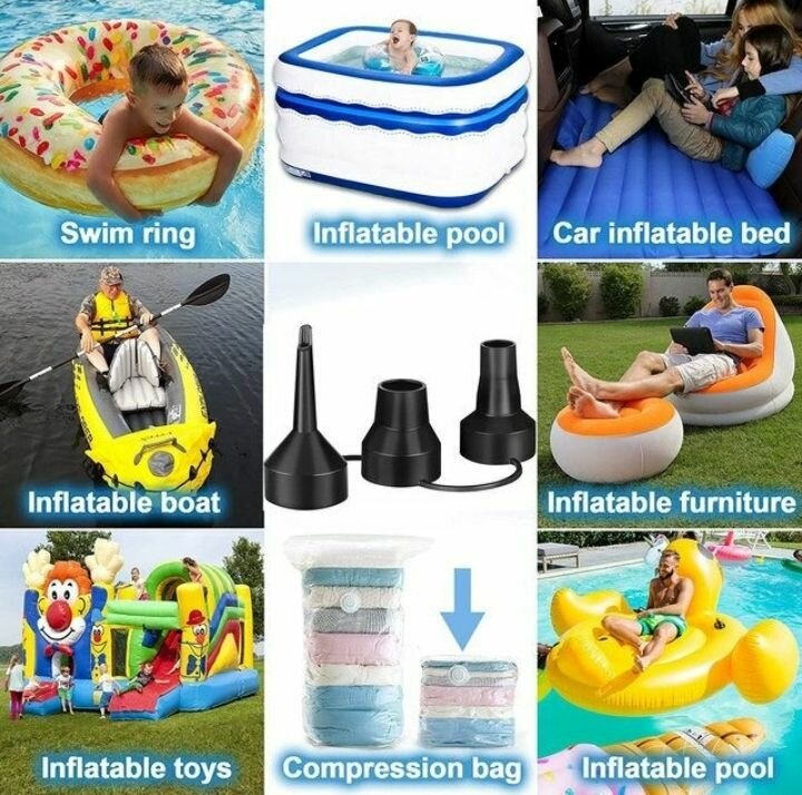 Pompe à air électrique multifonction