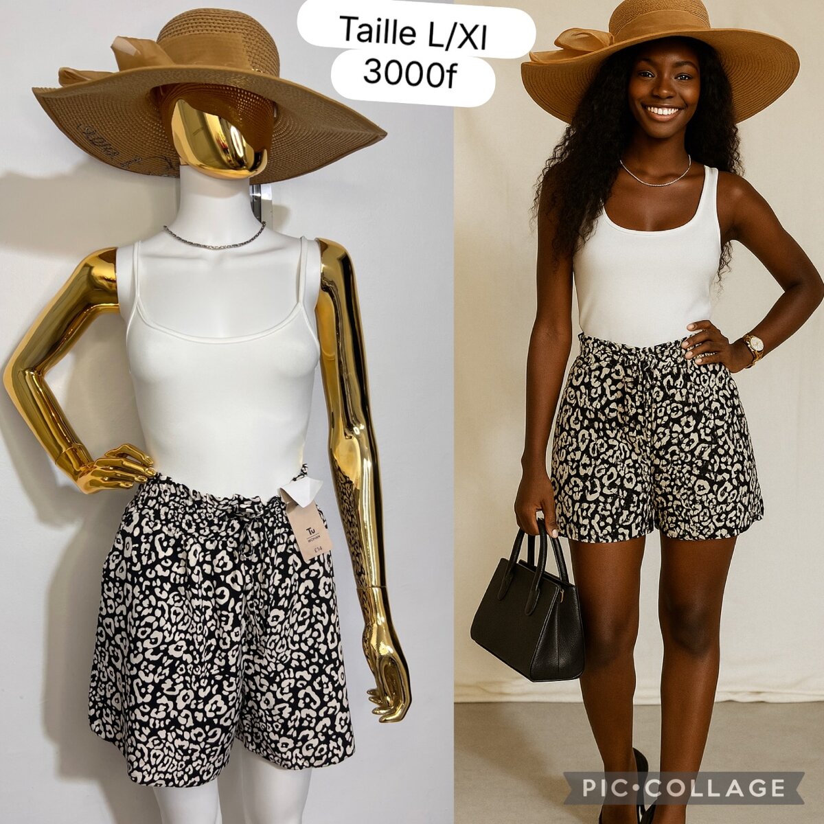 Shorts léopard femme