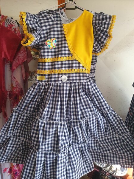 Robe Vichy Enfant Colorée