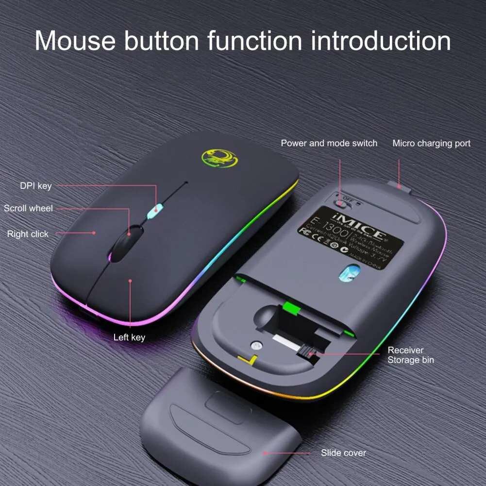 Souris sans fil RGB