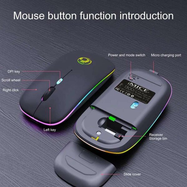 Souris sans fil RGB