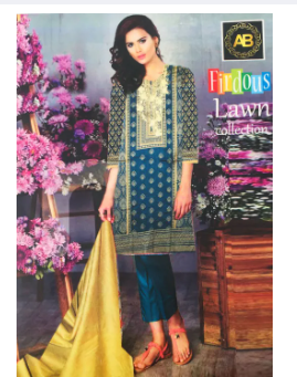 Lawn 3 Piece Embroidered Suit With Shafoon Dupatta Latest Design Most Demanding Summer Ladies Suit Unstitched