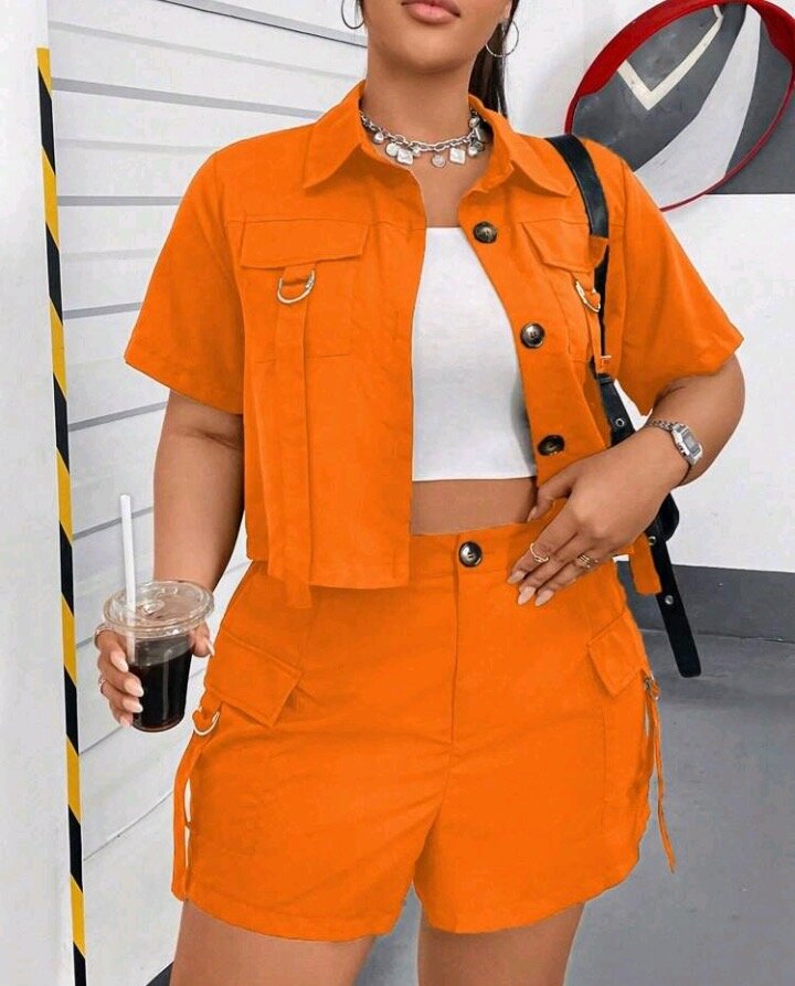 Ensemble court femme décontracté