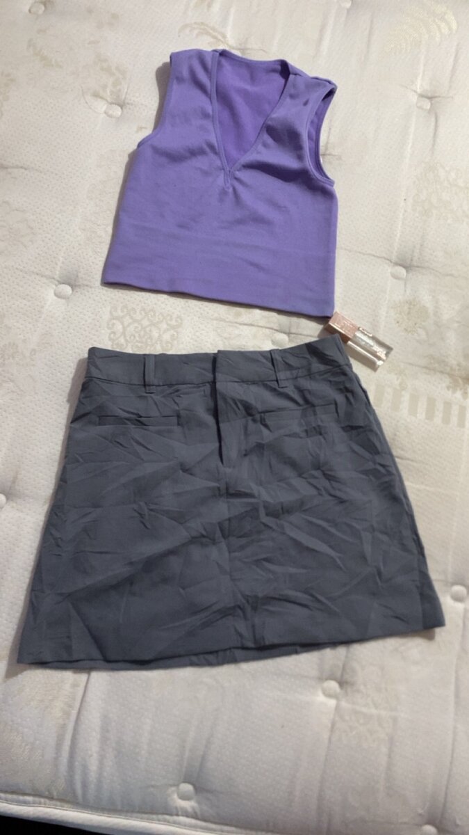 Ensemble élégant top et jupe