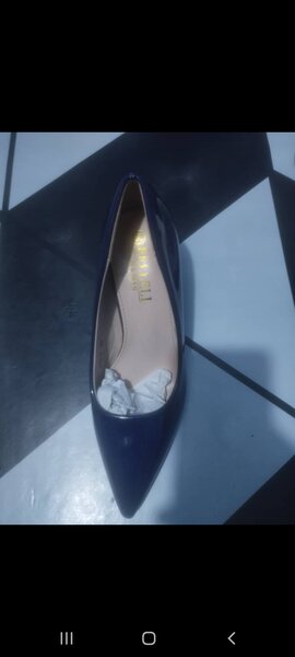 Escarpins élégants en cuir bleu