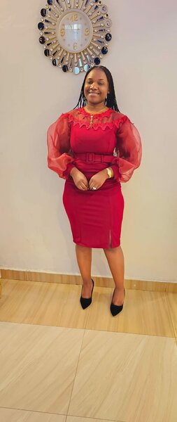 Stylish and high-quality women's dress red