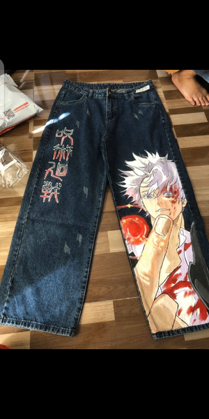 Jeans personnalisés anime