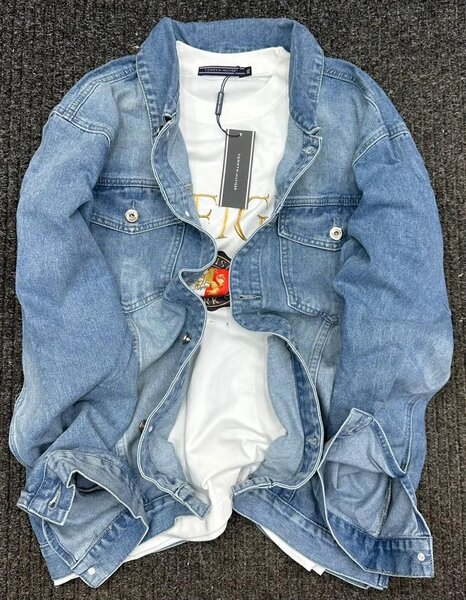 Veste en jean élégante homme