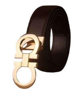 Best Quality Black Color Belt with Golden Color Buckle-For Unisex