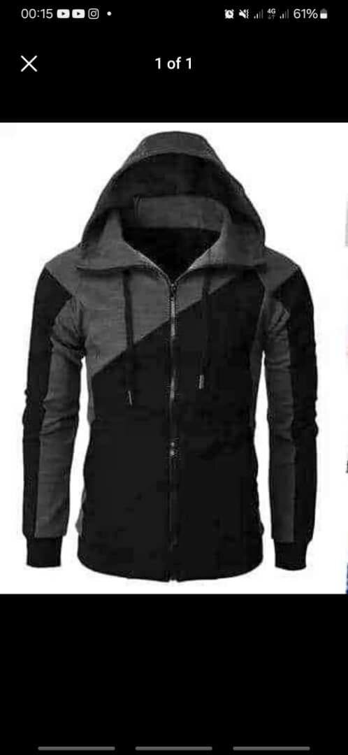Black and grey Hoodies