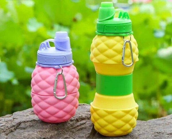 Pineapple Collapsible Water Bottles