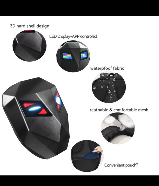 Sac à dos LED design 3D