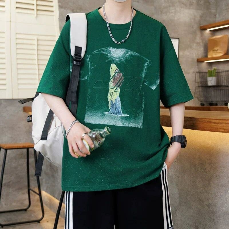 T-shirt vert style urbain