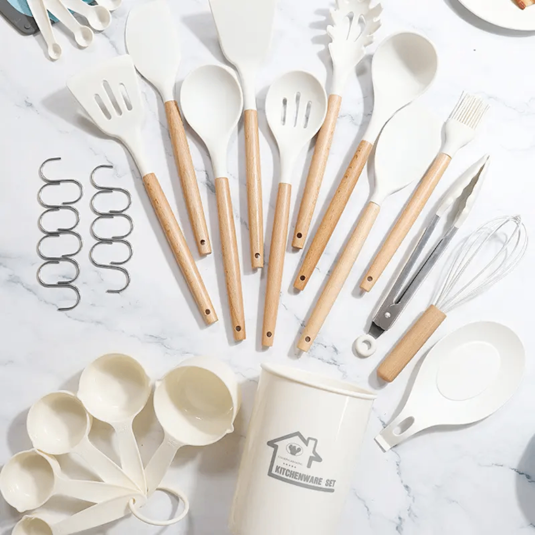 Ensemble ustensiles de cuisine