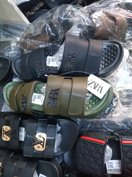 Quality lux man slide slippers