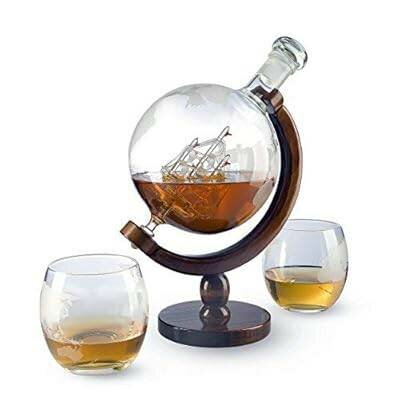 Décanter à vin motif globe