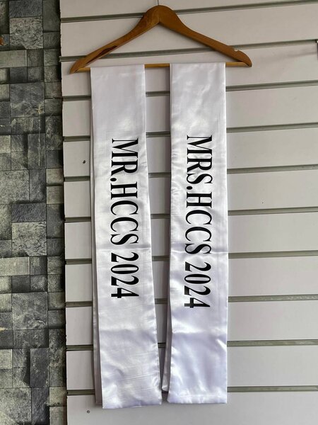 Custom Sashes White 