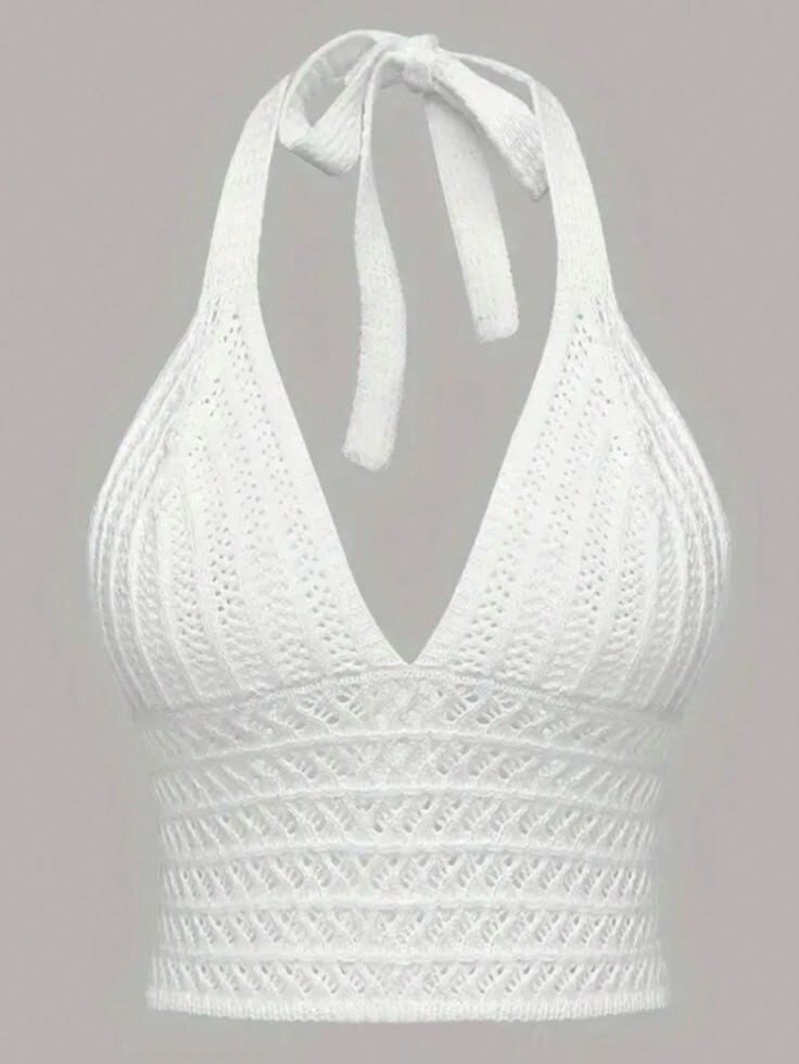 Top en crochet dos nu