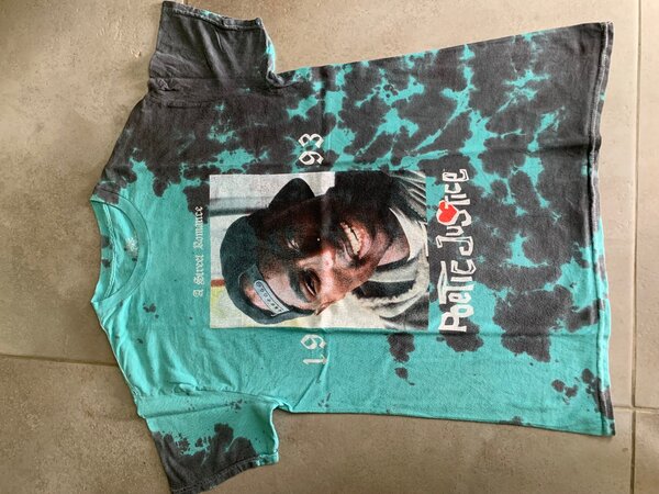 T-shirt Noir Imprimé Icône