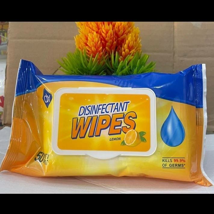 DX Disinfectant Wipes - 50 Wet Wipes