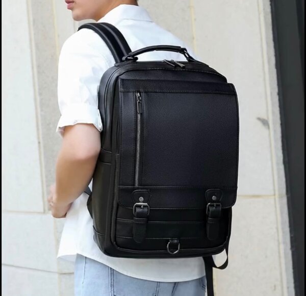 Sac à dos en cuir élégant