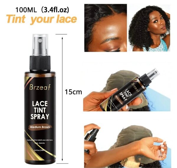 Spray teinté pour dentelle
