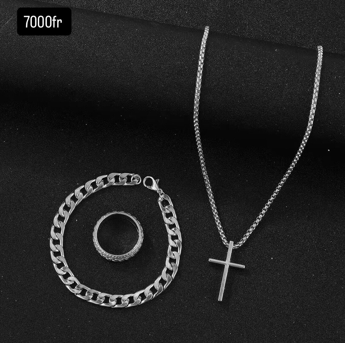 Ensemble Bijoux Croix Classique