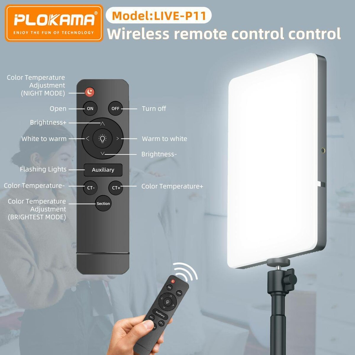 Plokama P-11 Professional LED Fill Lights - Adjustable
