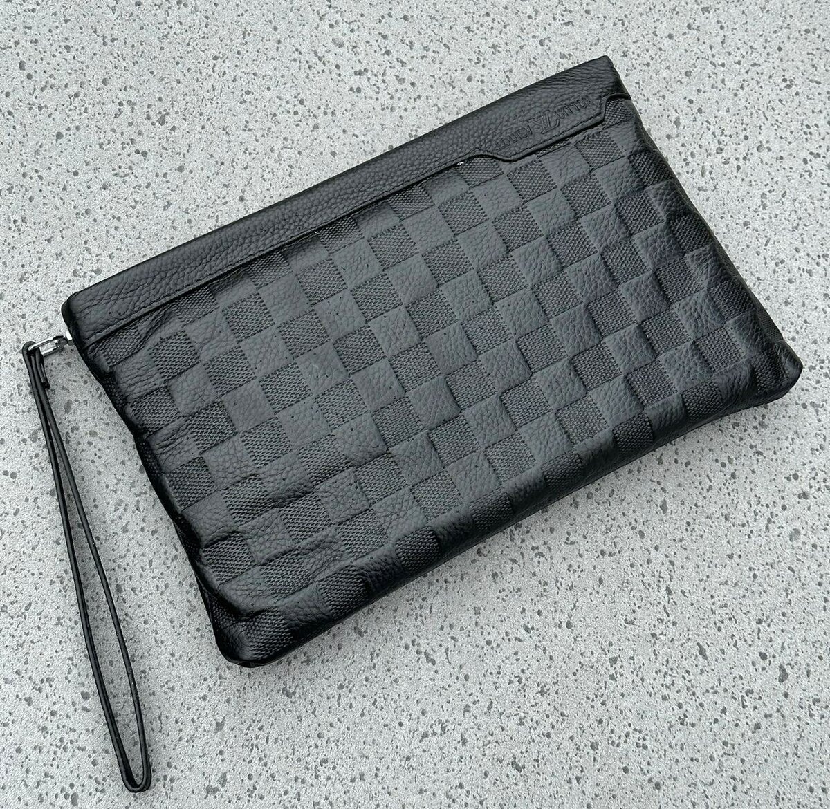 Casual Mens Soft Leather Hand Clutch Bag
