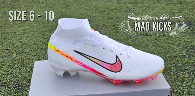 Nike Air Zoom white football boots