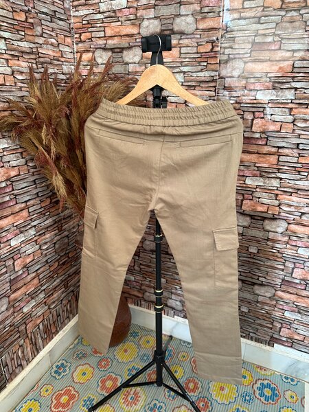 Pantalons cargo beiges