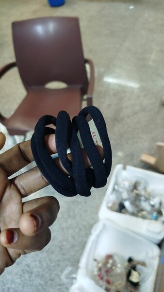 Lot de 6 chouchous noirs