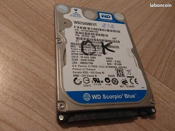 Disque Dur Interne WD 640GB