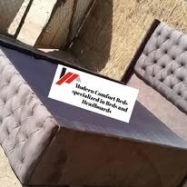 custom made bed with a high base