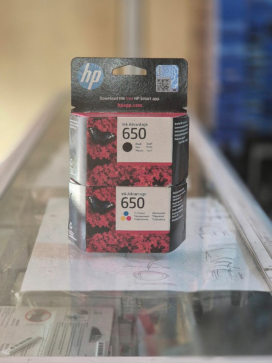 Hp 650 Ink Cartridge Black and Colour