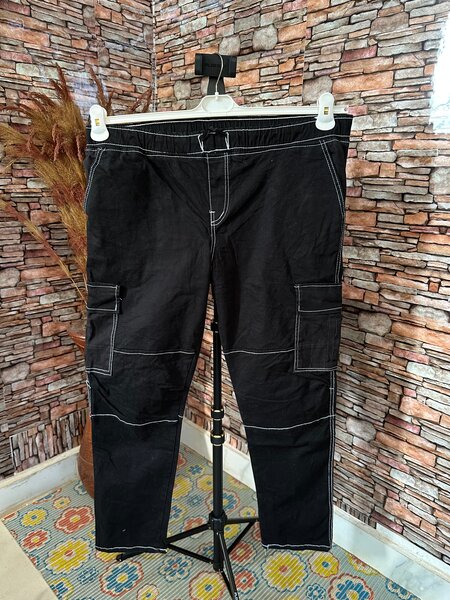 Pantalon cargo noir