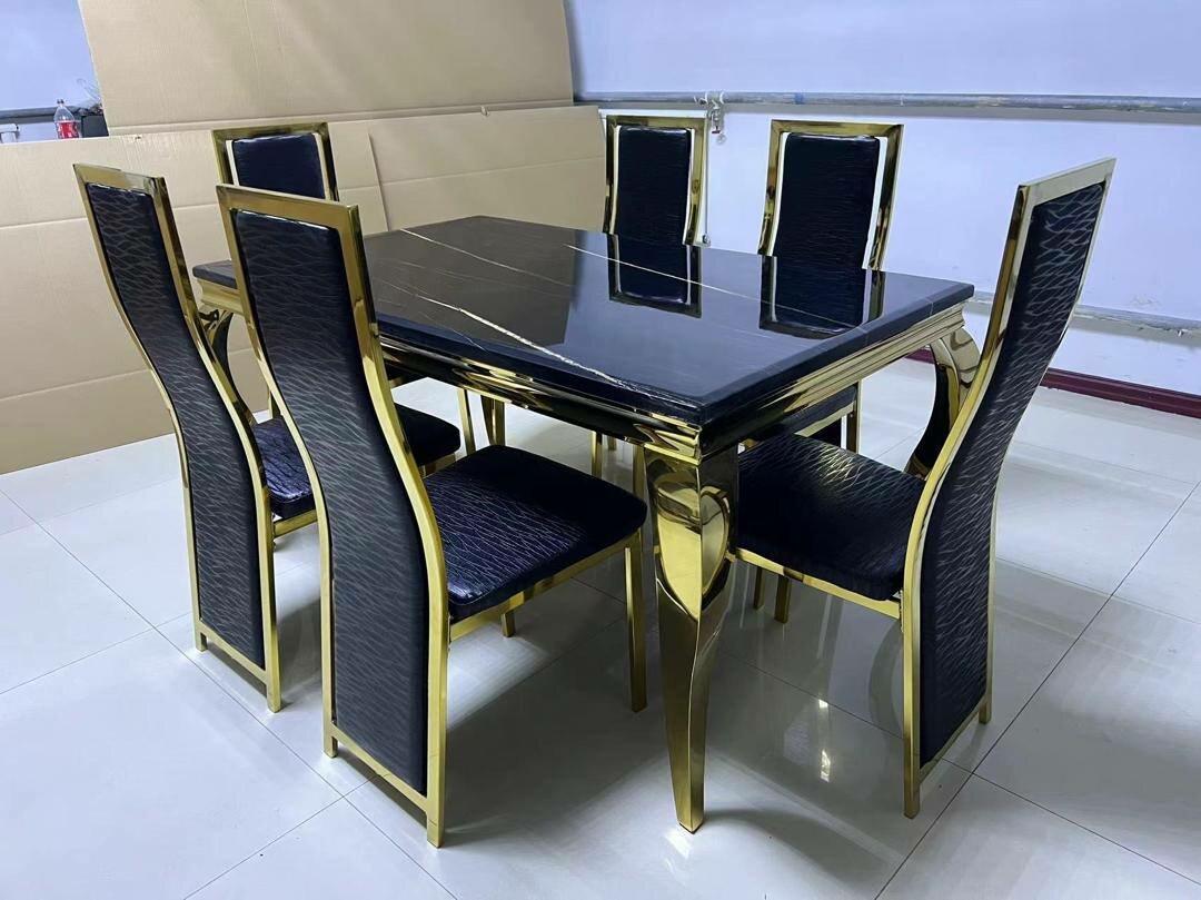 Gold dinning table