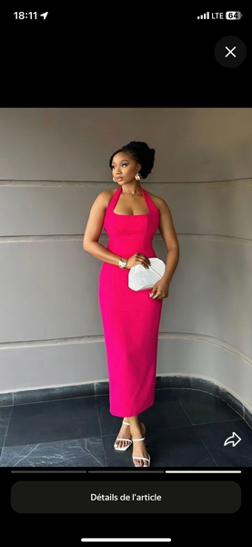 Robe élégante soirée femme