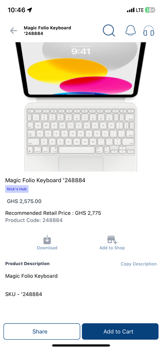 Magic Folio keyboard
