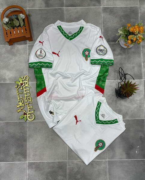 Maillot de football blanc vert