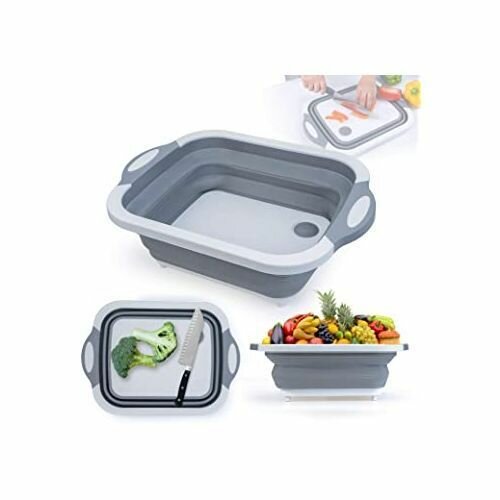 Passoire Pliable Et évier à Vaisselle Planche à Découper Pliable