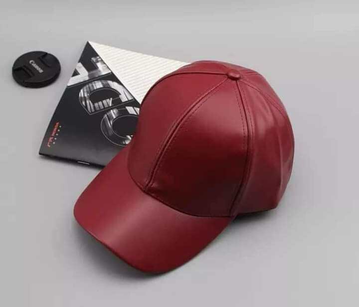 Casquette en cuir