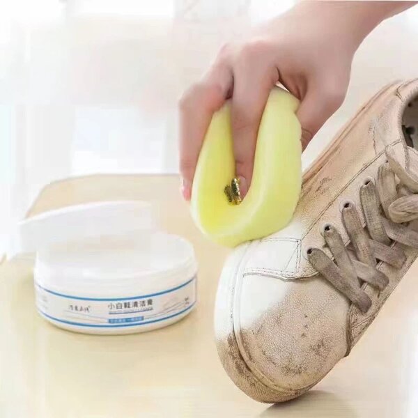 Crème de nettoyage de chaussures blanches