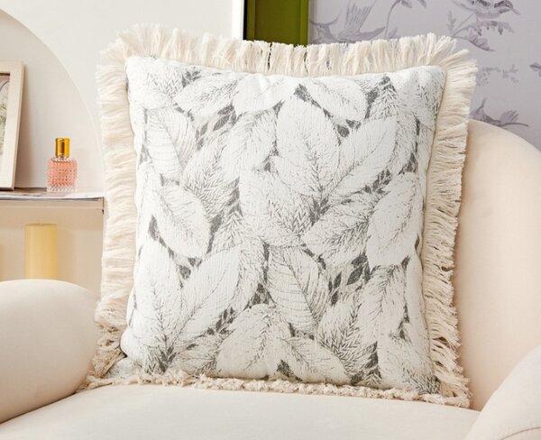 Coussin à franges luxuriantes