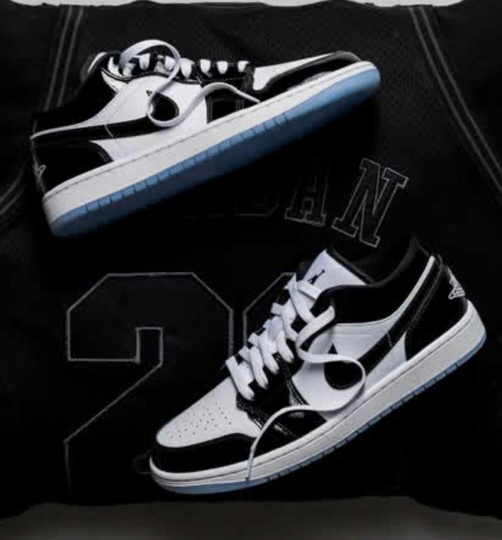 Chaussures de sport noires et blanches